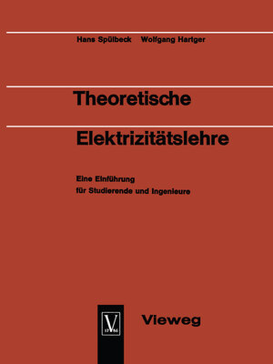 cover image of Theoretische Elektrizitätslehre